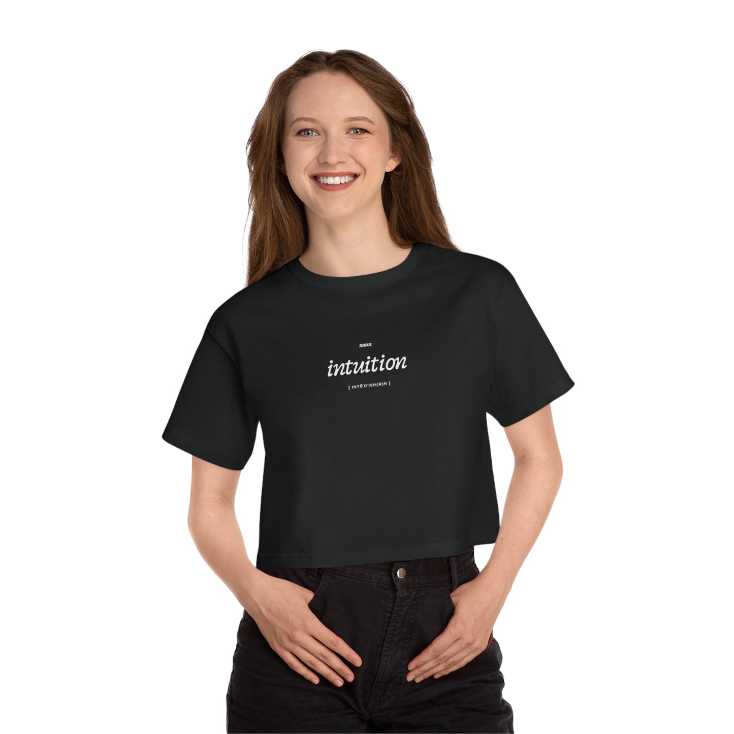 Intuition Defined - Cropped Champion T-Shirt