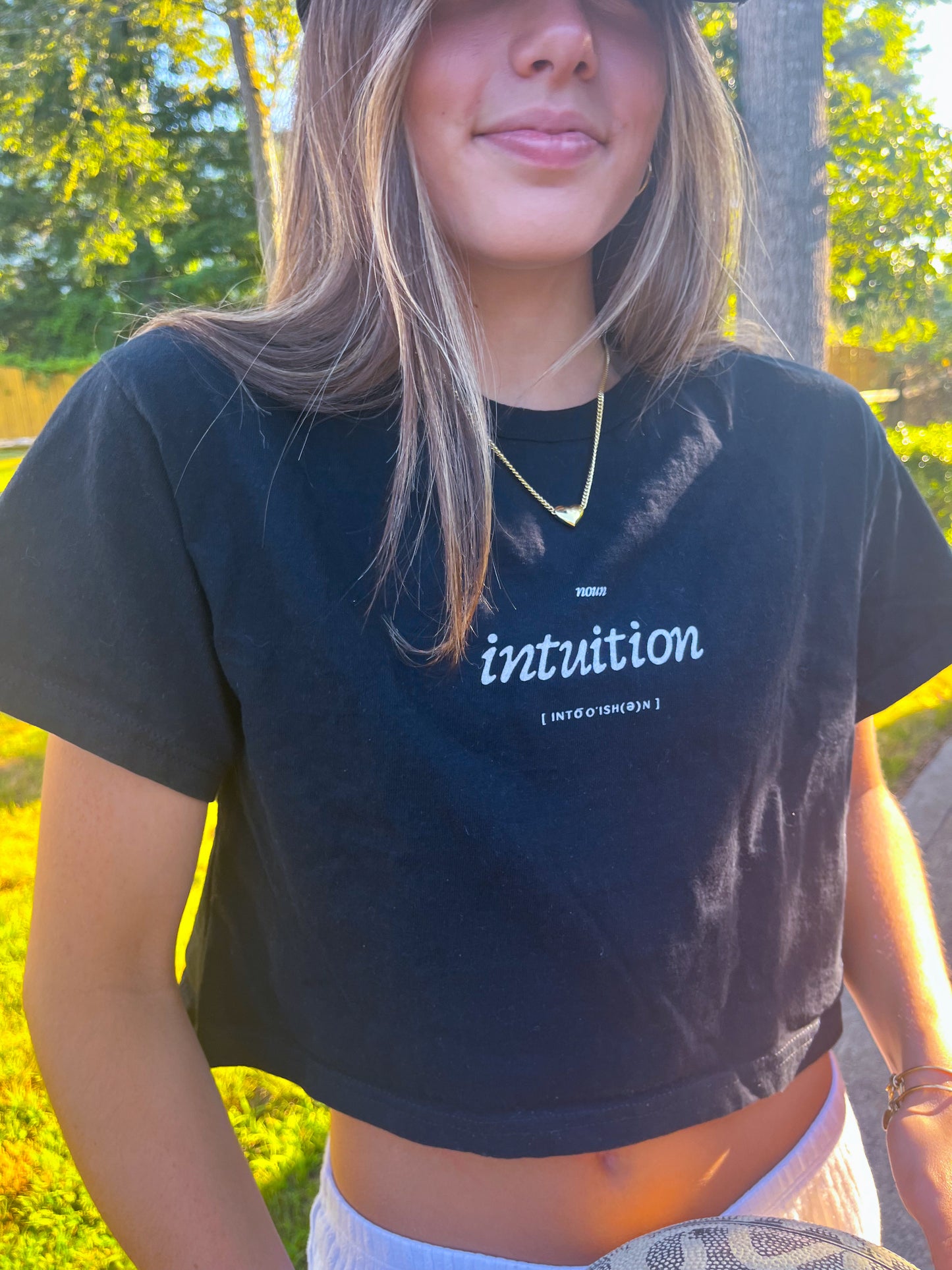 Intuition Defined - Cropped Champion T-Shirt
