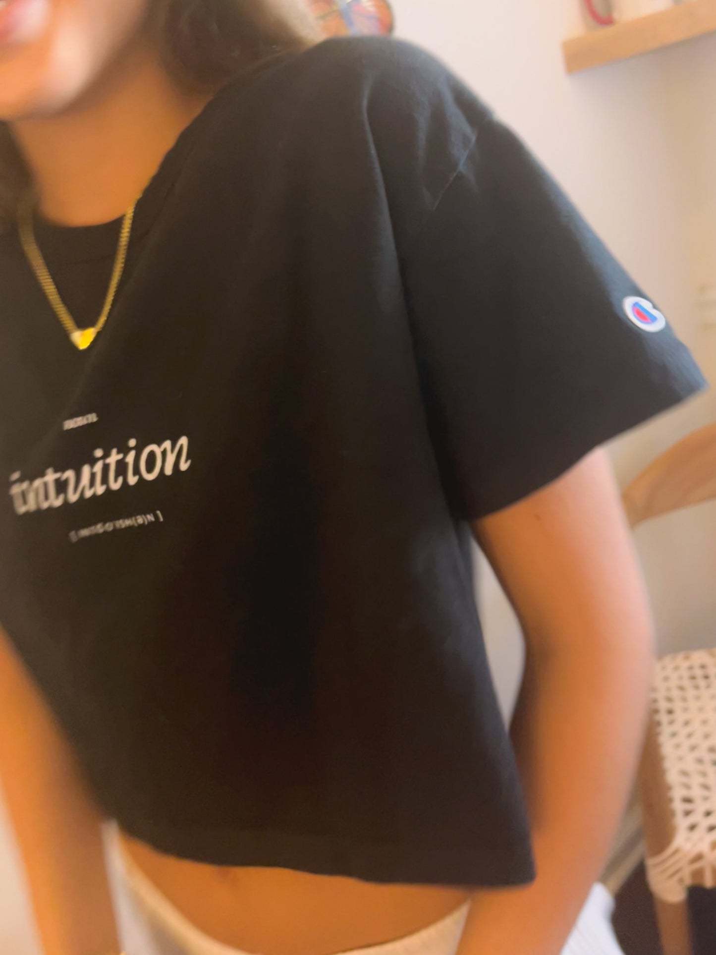 Intuition Defined - Cropped Champion T-Shirt