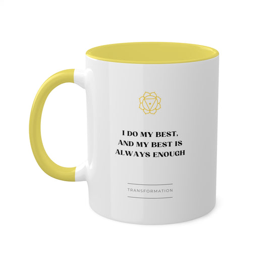 Solar Plexus Chakra Color Affirmation Coffee + Tea Mug