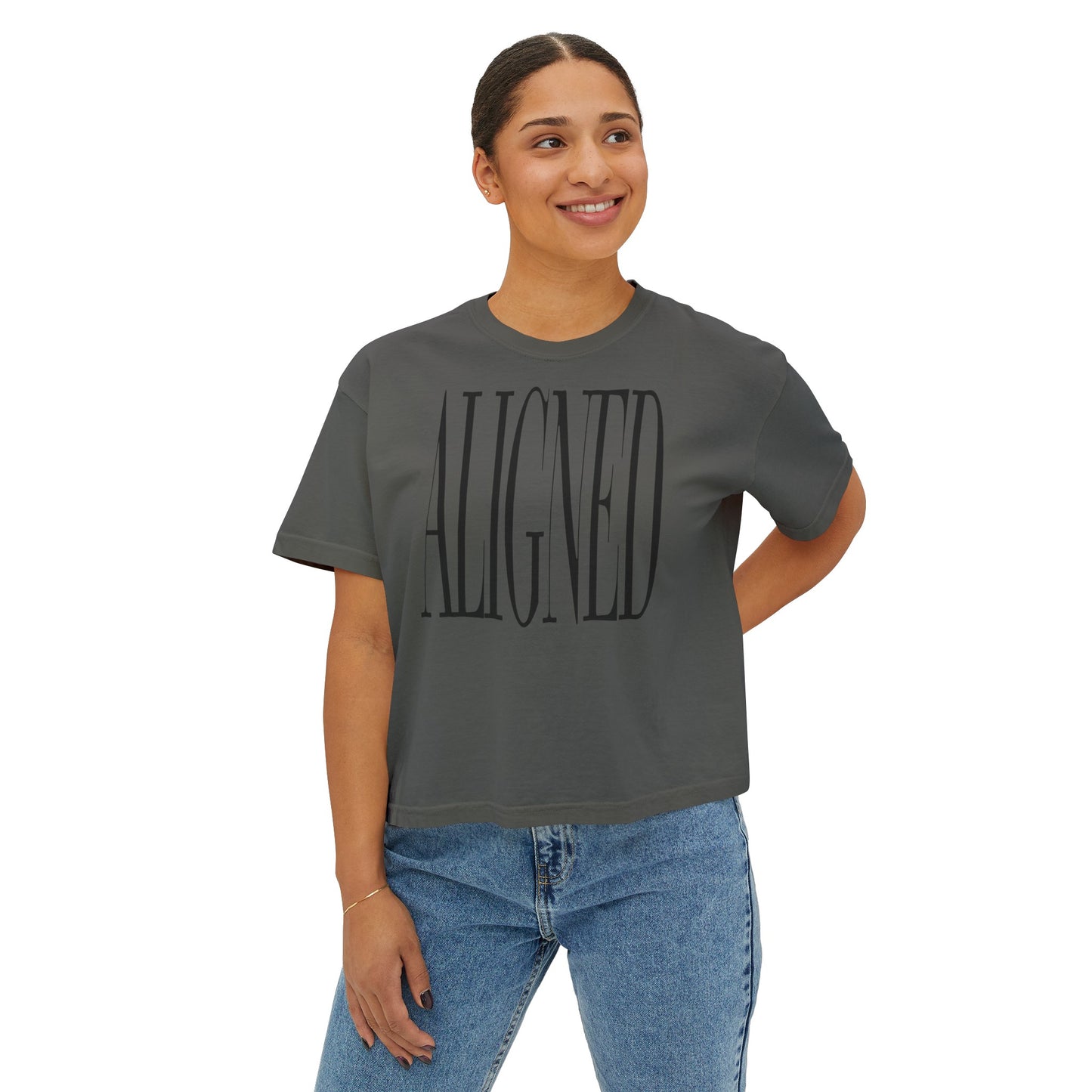 "Aligned" Women's Boxy Tee