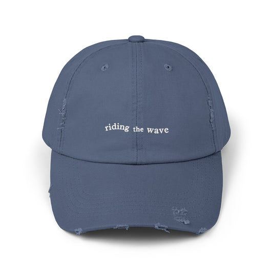 "Riding The Wave" Unisex Distressed Hat Baseball Cap