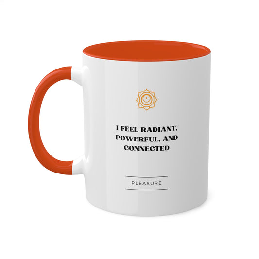 Sacral Chakra Color Affirmation Coffee + Tea Mug