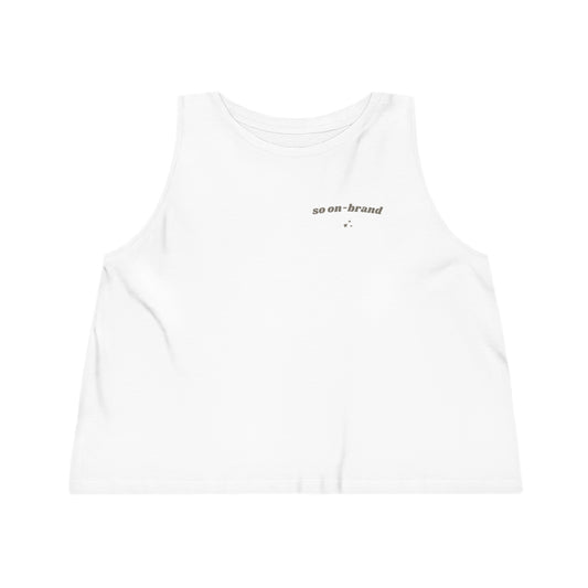 "So On Brand" Cropped Tank Top