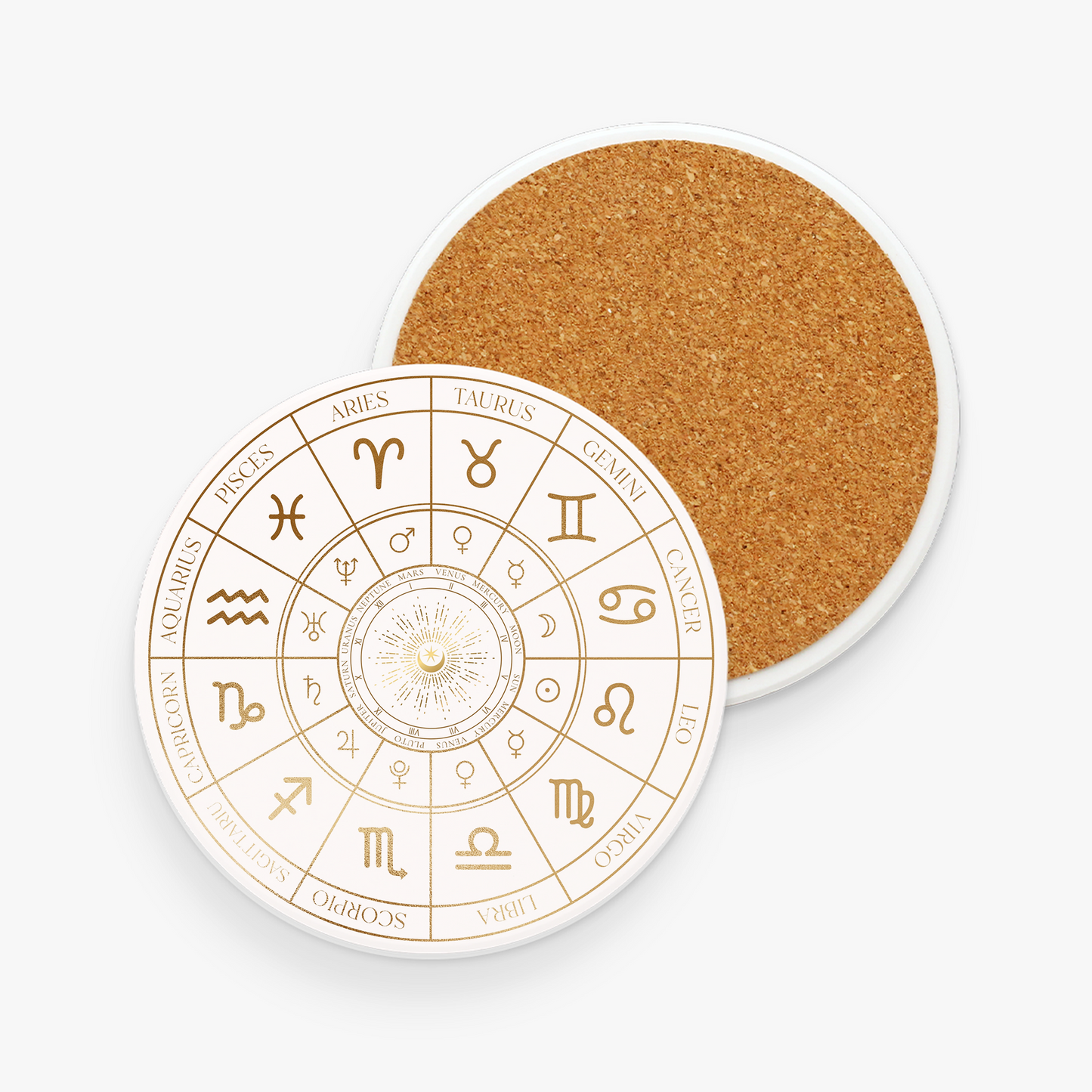 Astrology Chart Ceramic Coaster