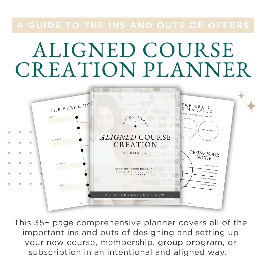 Aligned Course Creation Planner