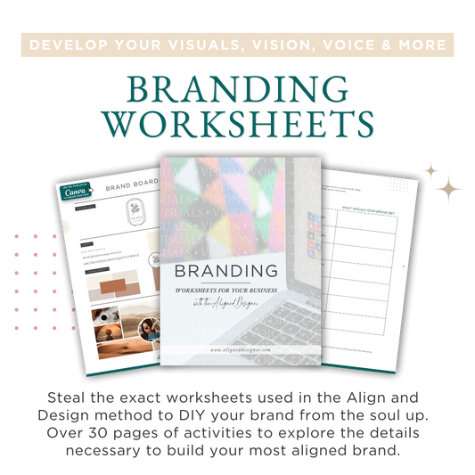 Align & Design Method Branding Worksheets